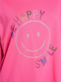 WOMEN'S LONG SLEEVE STUDS GRAPHIC PULLOVER SWEATER