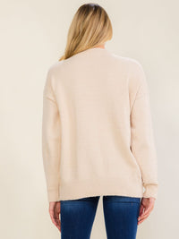 WOMEN'S LONG SLEEVE PUMPKINS GRAPHIC PULLOVER SWEATER