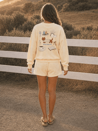 WOMEN'S LONG SLEEVE GRAPHIC PULLOVER SWEATER