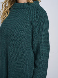 WOMEN'S LONG SLEEVE KNITTED PULLOVER SWEATER