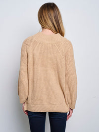 WOMEN'S LONG SLEEVE KNITTED PULLOVER SWEATER