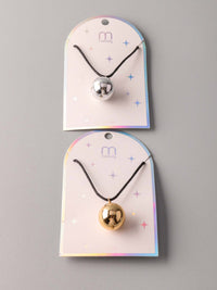 FASHION SILVER & GOLD PENDENT NECKLACE