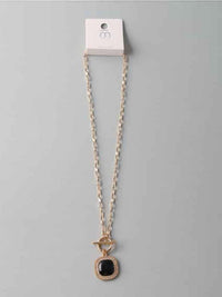 FASHION STONE PENDANT NECKLACE