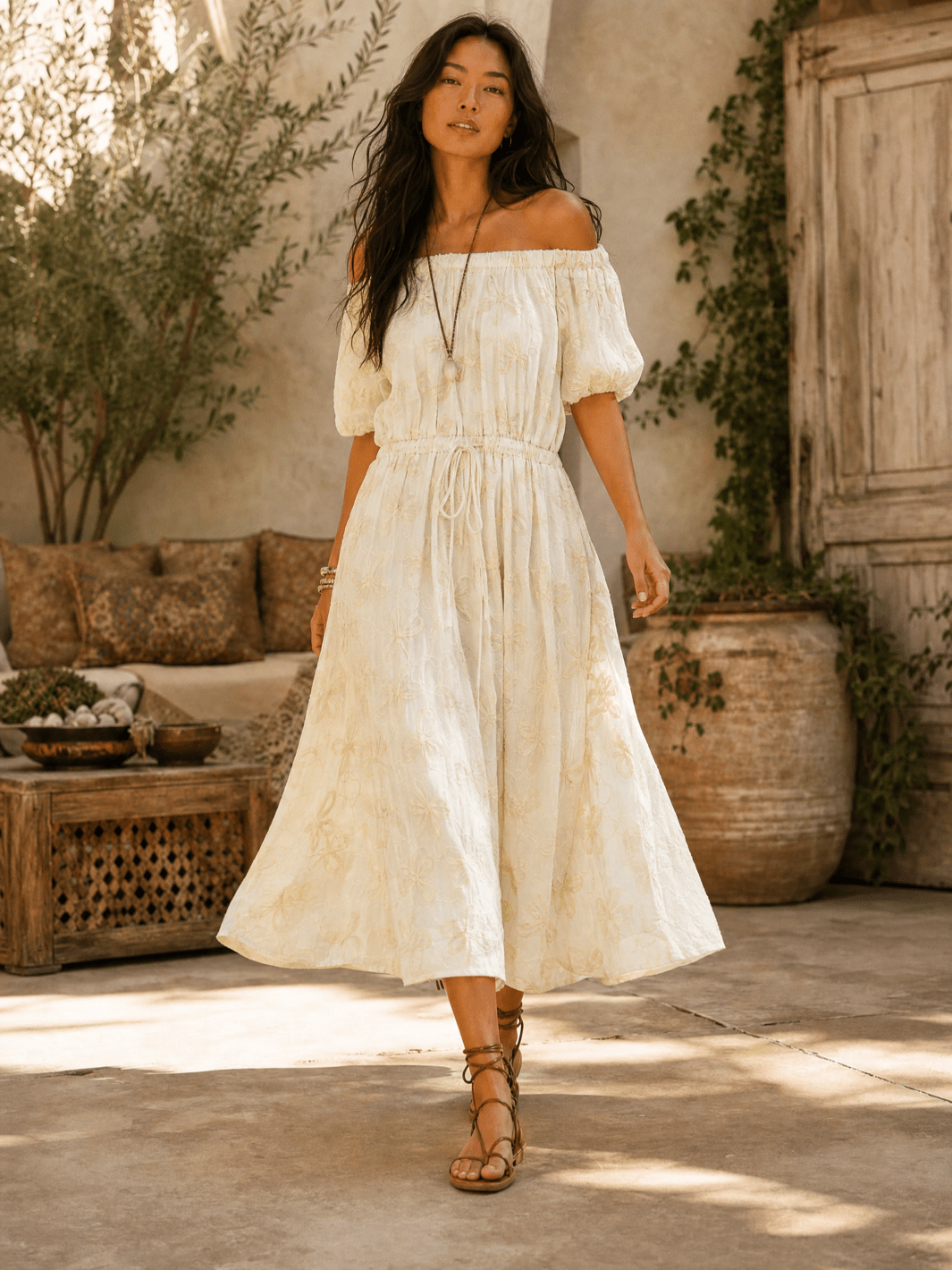 women's short maxi dresses SLEEVE OFF SHOULDER FRONT POCKETS STITCHED DEATILED DRESS maeve navy multi Size Size:L (40-42) Welcome to UVEASISHA clothing ProductBuyXGetXFreeMessage: Mix & Match Multibuy<br>Buy [[ promotionTotalAmount ]] For [[ promotionBuyAmount ]]