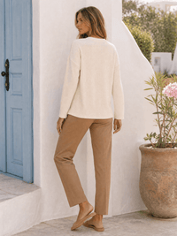 ******************WOMEN'S LONG SLEEVE FRONT POCKET RIBBED TOP
