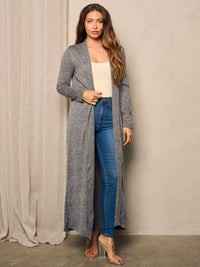 WOMEN'S LONG SLEEVE OPEN FRONT CARDIGAN