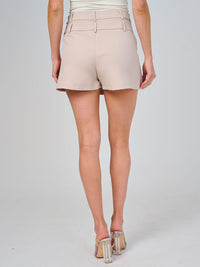WOMEN'S ZIPPER CLOSURE PLEATED MINI SKORT