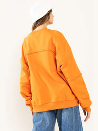 WOMEN'S LONG SLEEVE GRAPHIC PULLOVER SWEATER