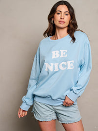WOMEN'S LONG SLEEVE GRAPHIC PULLOVER SWEATER