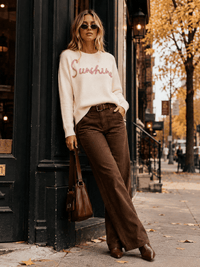 WOMEN'S LONG SLEEVE SUNSHINE PULLOVER SWEATERS