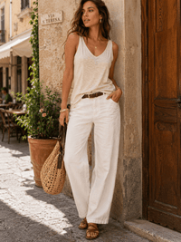 WOMEN'S SLEEVELESS KNIT TANK TOP
