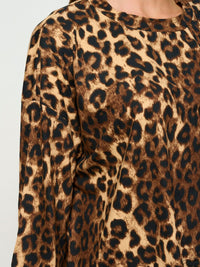 WOMENS LONG SLEEVE ANIMAL PRINT TOP