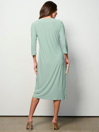WOMEN'S SLEEVELESS FLOWER DETAILED HIGH LOW MIDI DRESS (Copy)