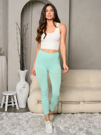 WOMEN'S SOLID BASIC LEGGINGS