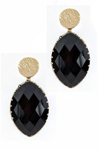 Glass Tear Drop Earring