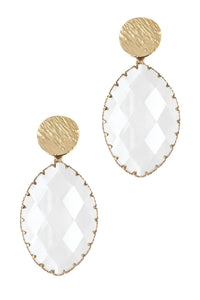 Glass Tear Drop Earring
