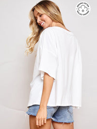 WOMEN'S SHORT SLEEVE GRAPHIC TOP