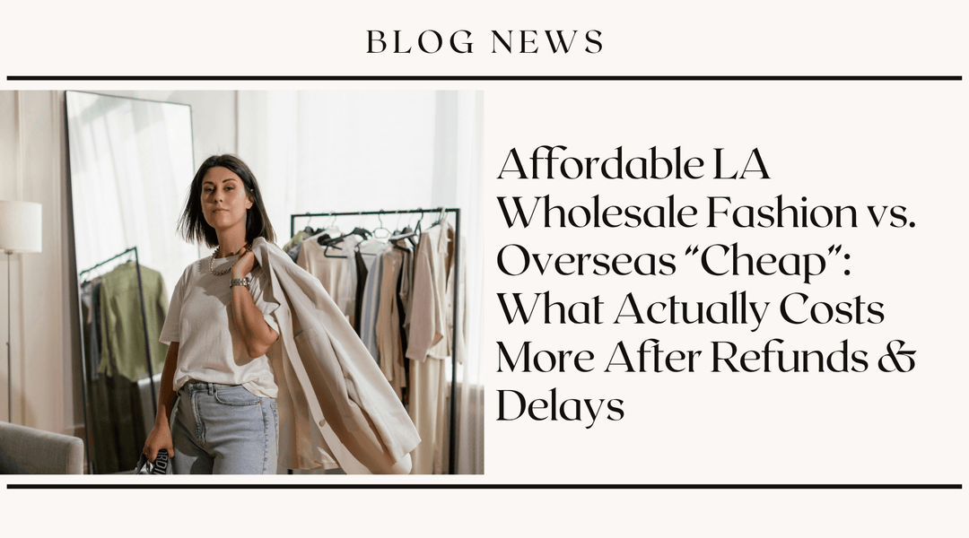 Affordable LA Wholesale Fashion vs. Overseas "Cheap": What Actually Costs More After Refunds &amp; Delays