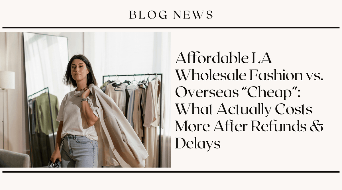 Affordable LA Wholesale Fashion vs. Overseas "Cheap": What Actually Costs More After Refunds &amp; Delays