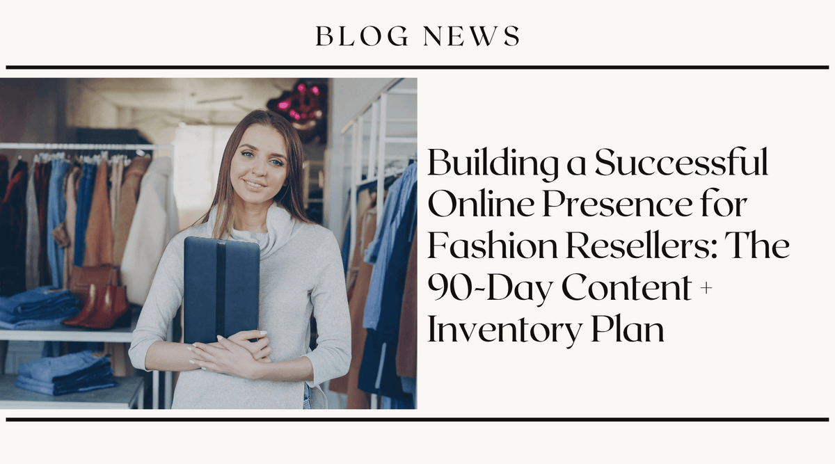 Building a Successful Online Presence for Fashion Resellers: The 90-Day Content + Inventory Plan