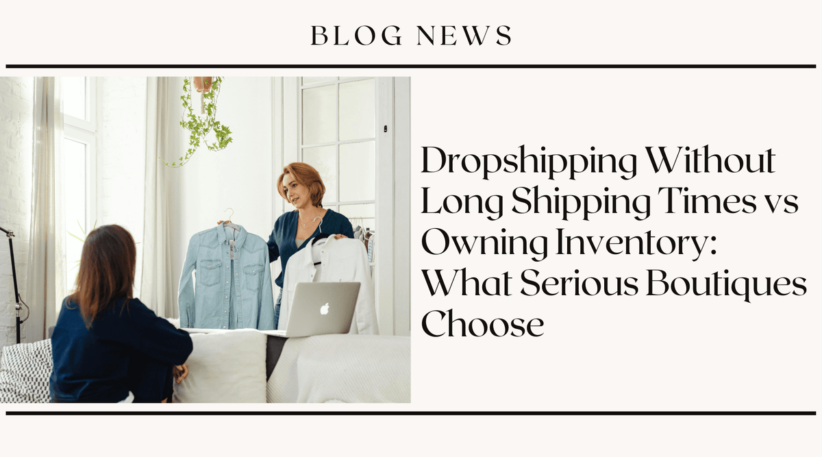 Dropshipping Without Long Shipping Times vs Owning Inventory: What Serious Boutiques Choose