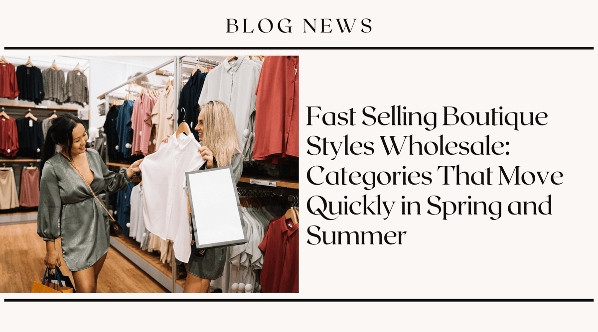 Fast Selling Boutique Styles Wholesale: Categories That Move Quickly in Spring and Summer