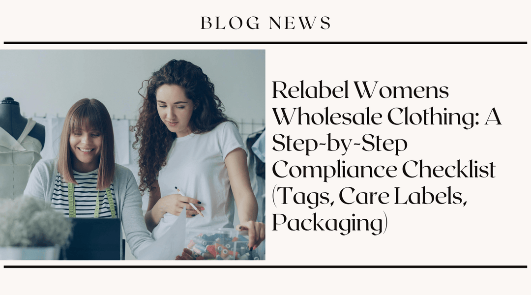 Relabel Womens Wholesale Clothing: A Step-by-Step Compliance Checklist (Tags, Care Labels, Packaging)