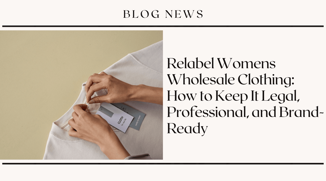 Relabel Womens Wholesale Clothing: How to Keep It Legal, Professional, and Brand-Ready
