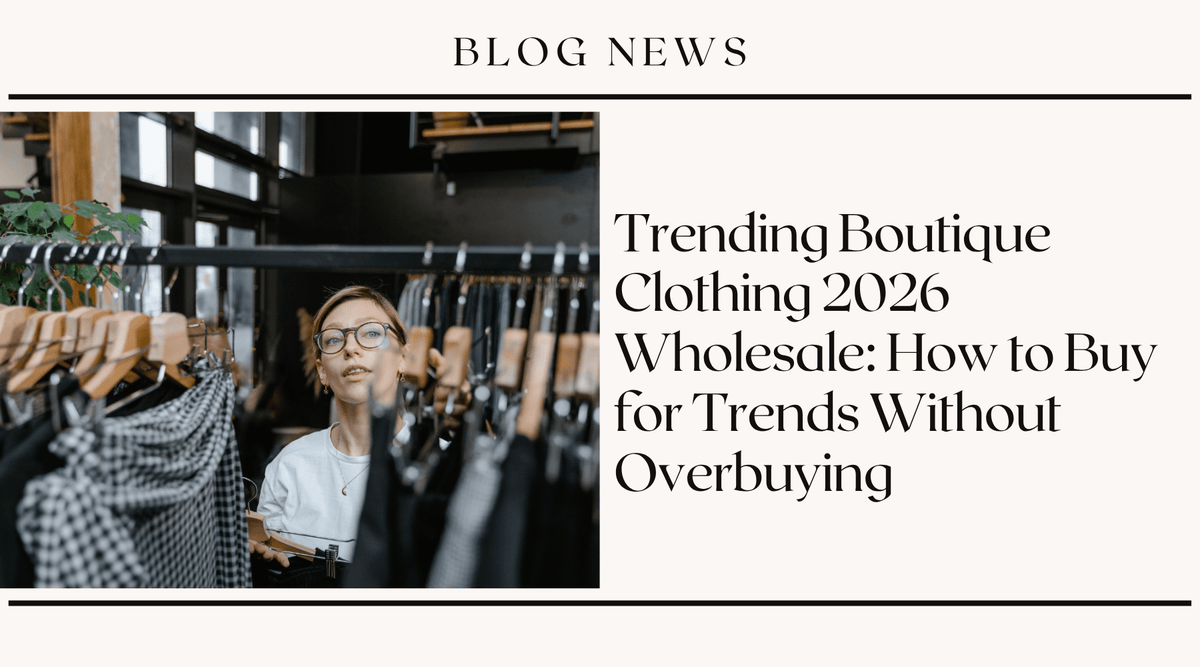 Trending Boutique Clothing 2026 Wholesale: How to Buy for Trends Without Overbuying