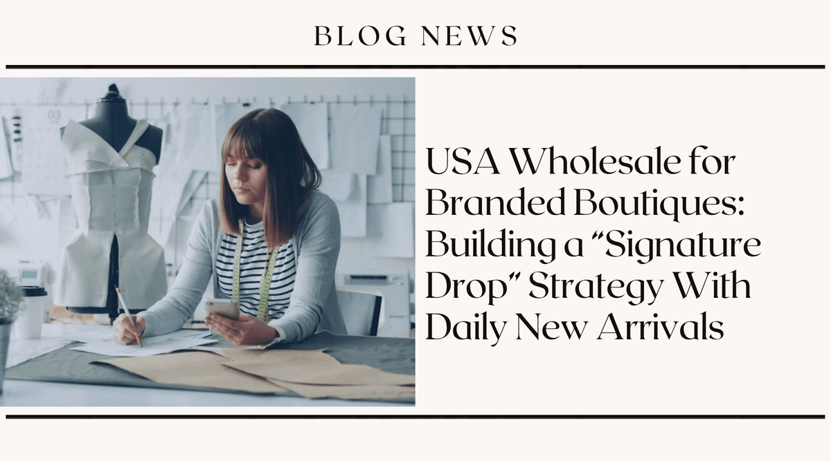 USA Wholesale for Branded Boutiques: Building a "Signature Drop" Strategy With Daily New Arrivals