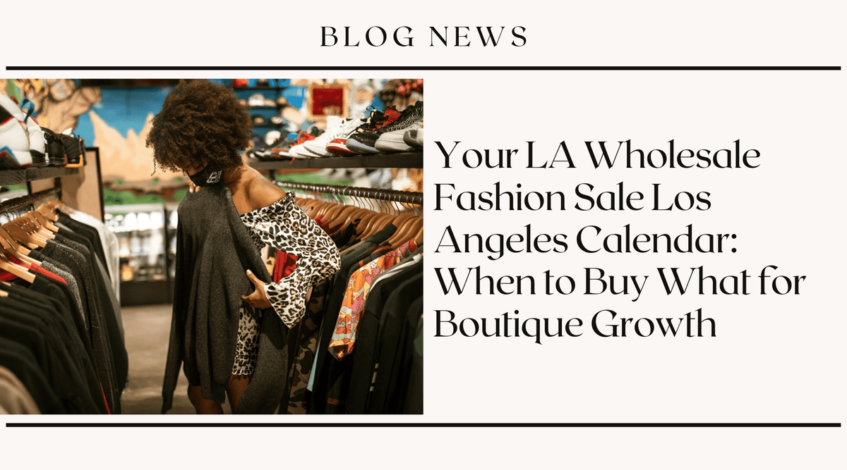Your LA Wholesale Fashion Sale Los Angeles Calendar: When to Buy What for Boutique Growth