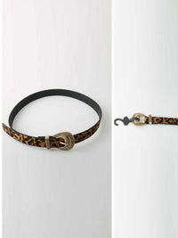 WOMEN'S ANIMAL PRINT WAIST BELT