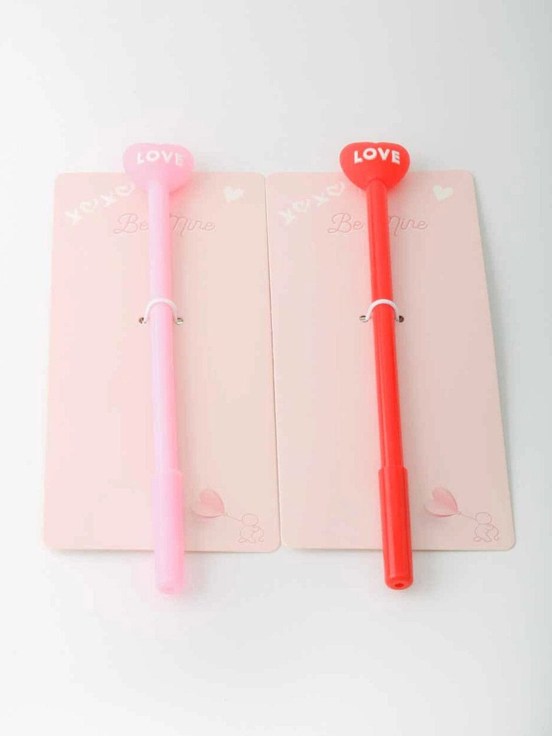ASSORTED COLORS HEART LOVE PENS