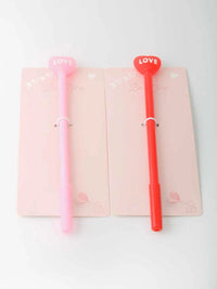 ASSORTED COLORS HEART LOVE PENS