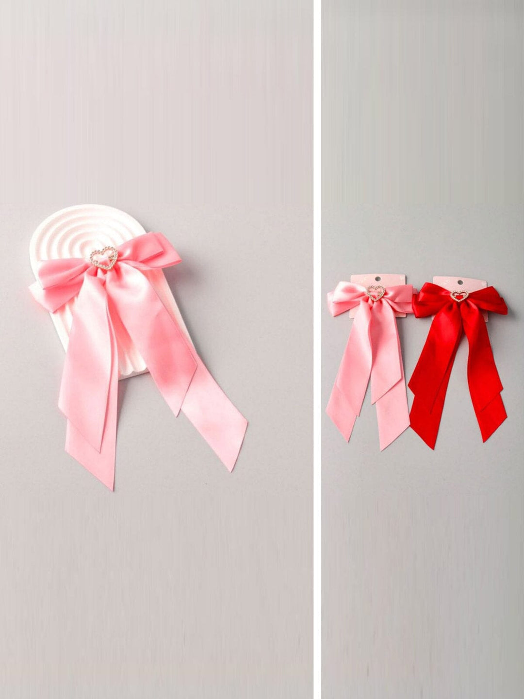 FASHION ASSORTED COLORS BOWS HAIR CLIPS