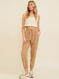WOMEN'S SLEEVELESS KNIT CROP TANK TOP