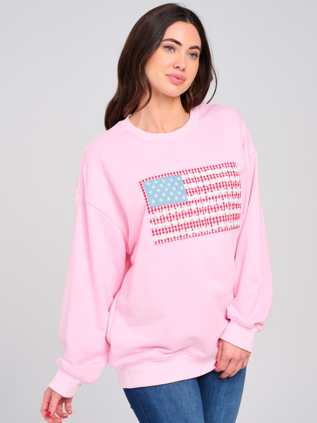 WOMEN'S LONG SLEEVE GRAPHIC PULLOVER SWEATER
