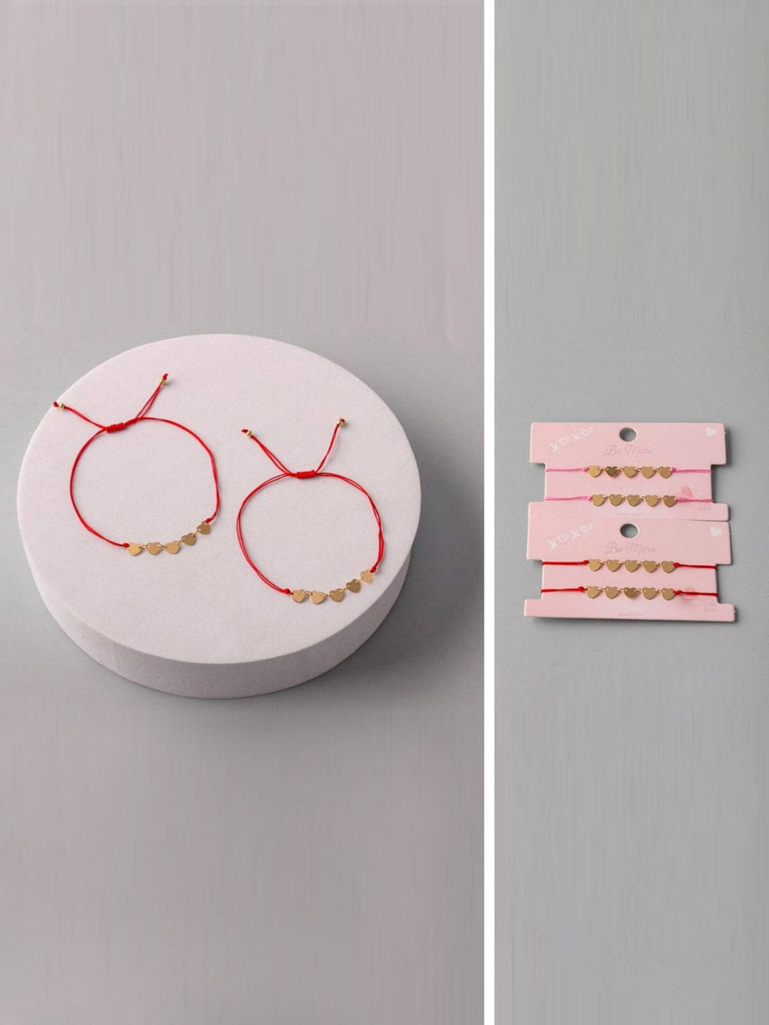 FASHION ASSORTED COLORS HEARTS CHARM BRACELET