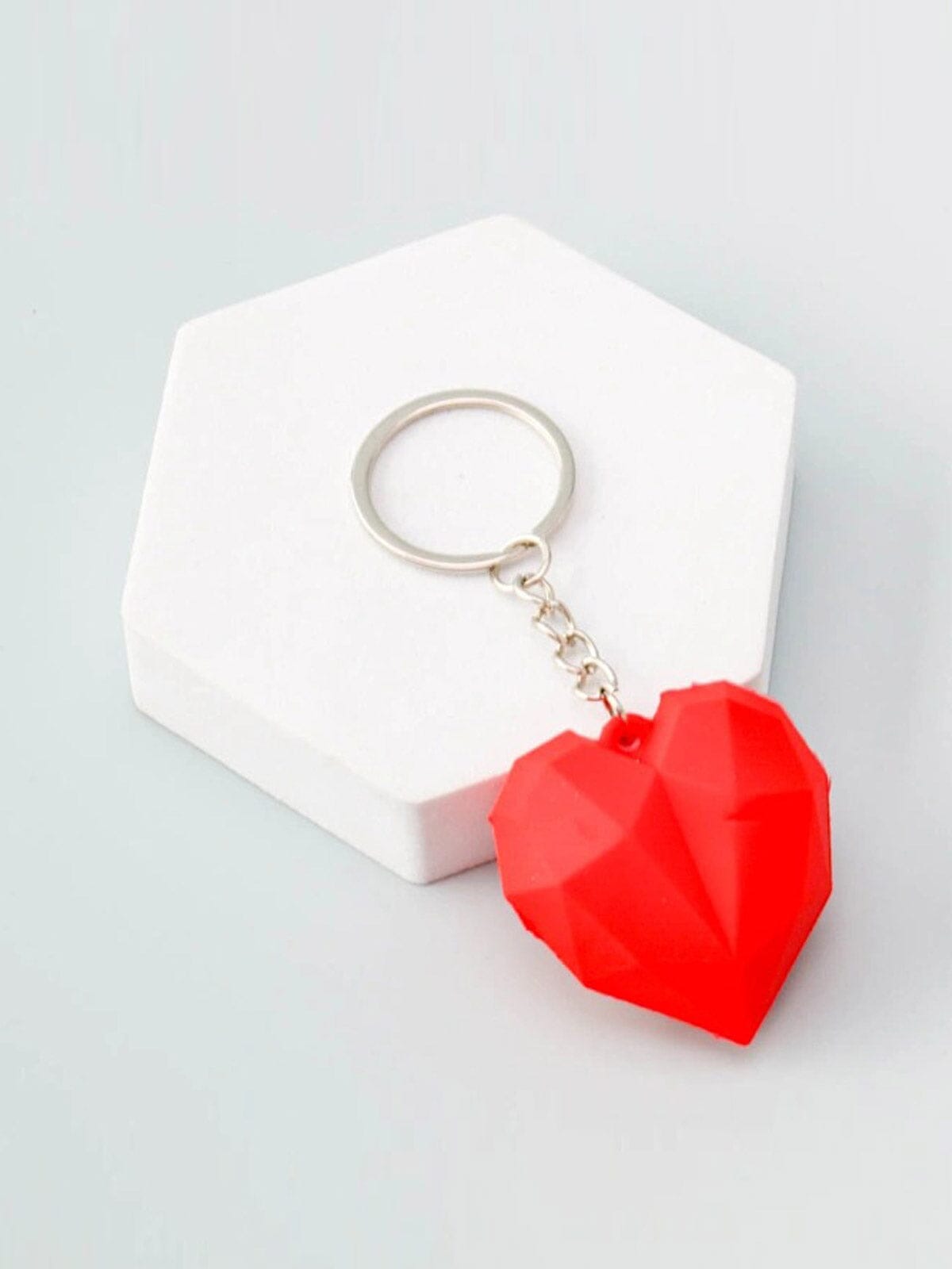 FASHION RED HEART PENDANT KEYCHAIN
