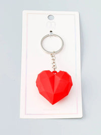 FASHION RED HEART PENDANT KEYCHAIN