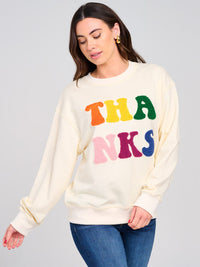 WOMEN'S LONG SLEEVE GRAPHIC PULLOVER SWEATER