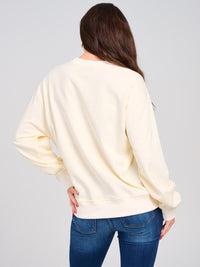 WOMEN'S LONG SLEEVE GRAPHIC PULLOVER SWEATER