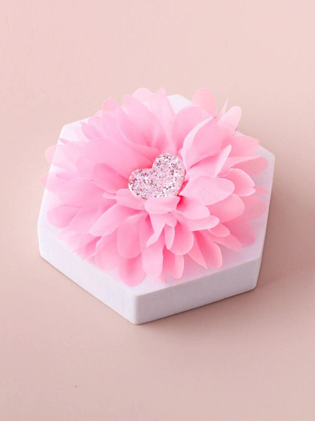 FASHION ASSORTED COLORS HEART FLOWER HAIR CLIPS