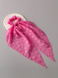 FASHION ASSORTED COLORS SWISS FLOWERS SCRUNCHIES