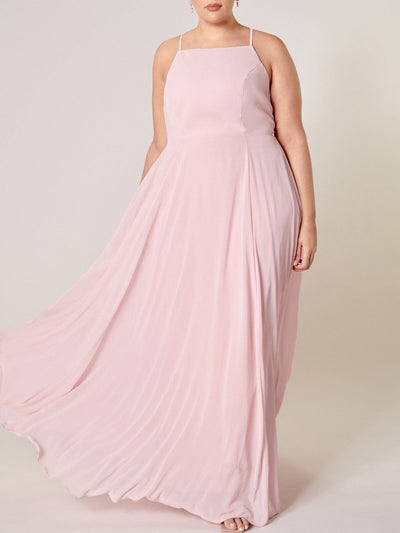 PLUS SIZE SLEEVELESS OPEN BACK MAXI DRESS