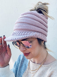 WOMEN'S PONY TAIL BEANIE CAP