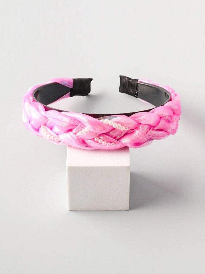 FASHION PINK PEARL SHIMMER HEADBAND