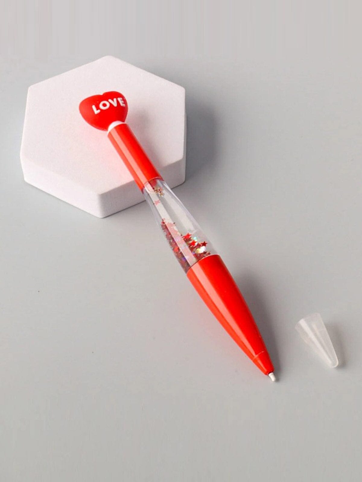 ASSORTED COLORS HEART LOVE PENS