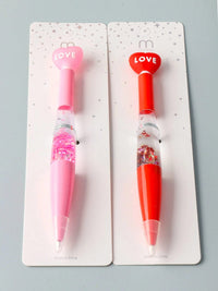 ASSORTED COLORS HEART LOVE PENS