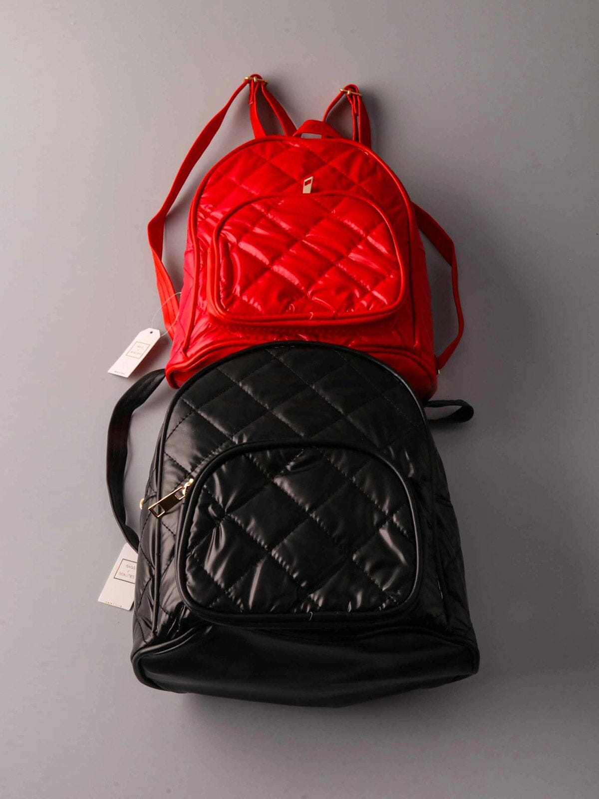 FASHION BLACK & RED SMALL CROSS BACKPACK